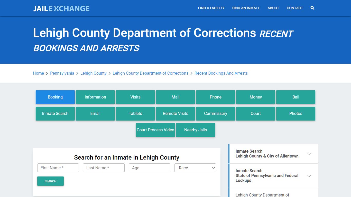 Lehigh County Department of Corrections - Jail Exchange